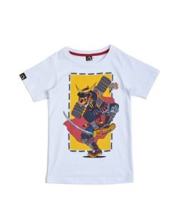 Na Co Dzien MANTO | Manto T-Shirt Dzieciecy Samurai Bialy