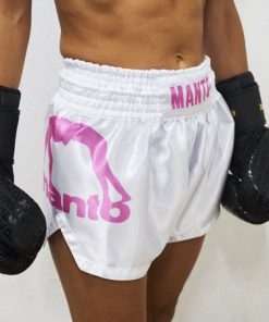 Odziez Treningowa MANTO | Manto Spodenki Muay Thai Dual Biale