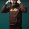 Na Co Dzien MANTO | Manto Bluza Z Kapturem Varsity Brazowa