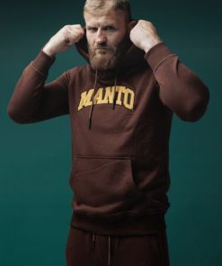 Na Co Dzien MANTO | Manto Bluza Z Kapturem Varsity Brazowa