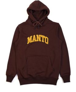 Na Co Dzien MANTO | Manto Bluza Z Kapturem Varsity Brazowa