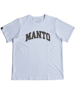 Na Co Dzien MANTO | Manto T-Shirt Varsity Camo Oversize Bialy