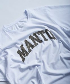 Na Co Dzien MANTO | Manto T-Shirt Varsity Camo Oversize Bialy